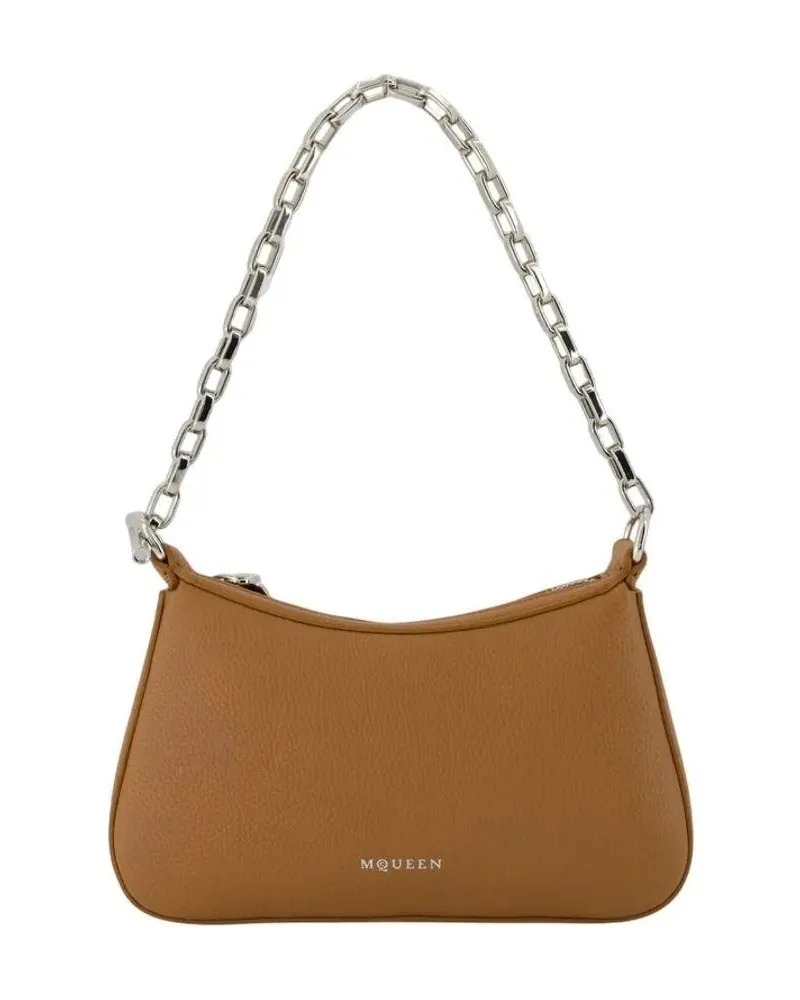 Alexander McQueen Crossbody Bags T Bar Mini Handbag - Leather - Brown braun Braun