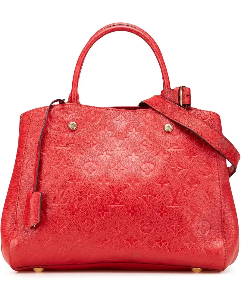 Louis Vuitton Hobo Bags Monogram Empreinte Montaigne MM rot Rot