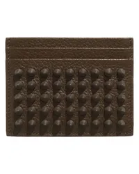 Christian Louboutin Portemonnaies Kios Simple Card Holder Black Braun