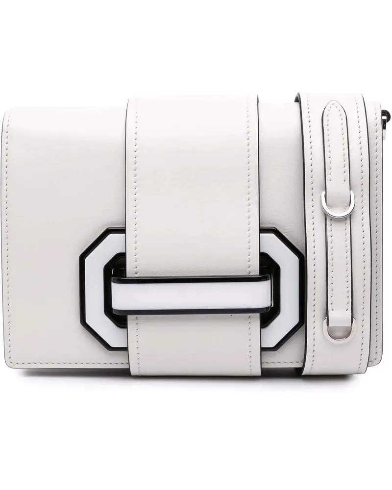 Prada Hobo Bags City Calf Plex Ribbon Bag weiß Weiß