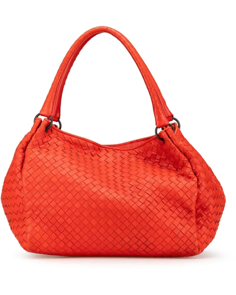 Bottega Veneta Shopper Nappa Intrecciato Parachute Tote rot Rot
