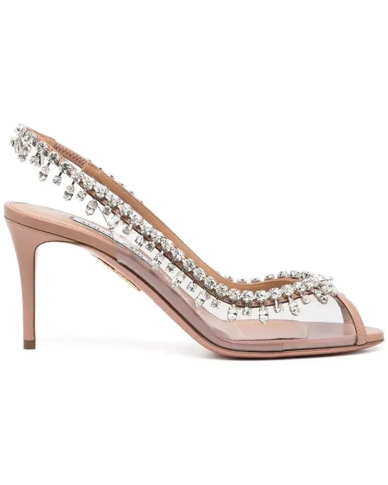 Aquazzura Sandalen Temptation Crystal 75Mm Sandal pink Rosa