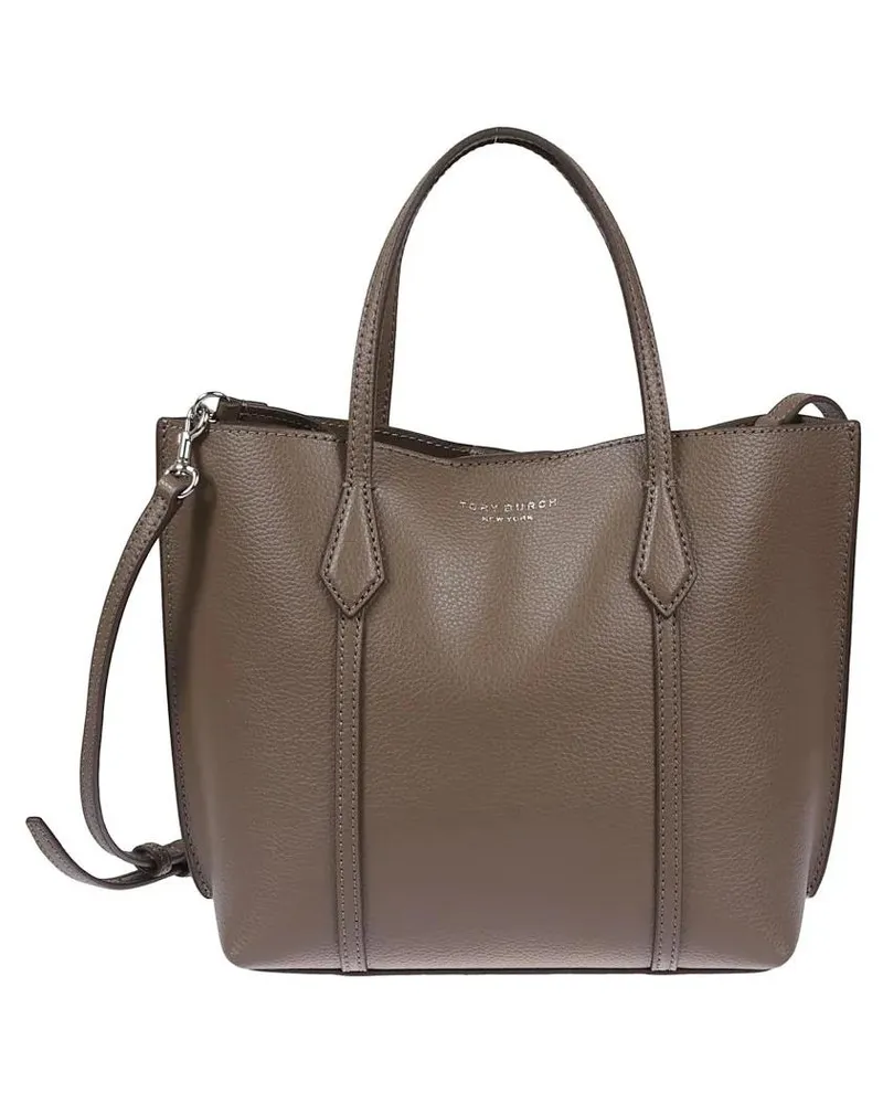 Tory Burch Shopper & Totes Perry Textured Leather Handbag grau Grau