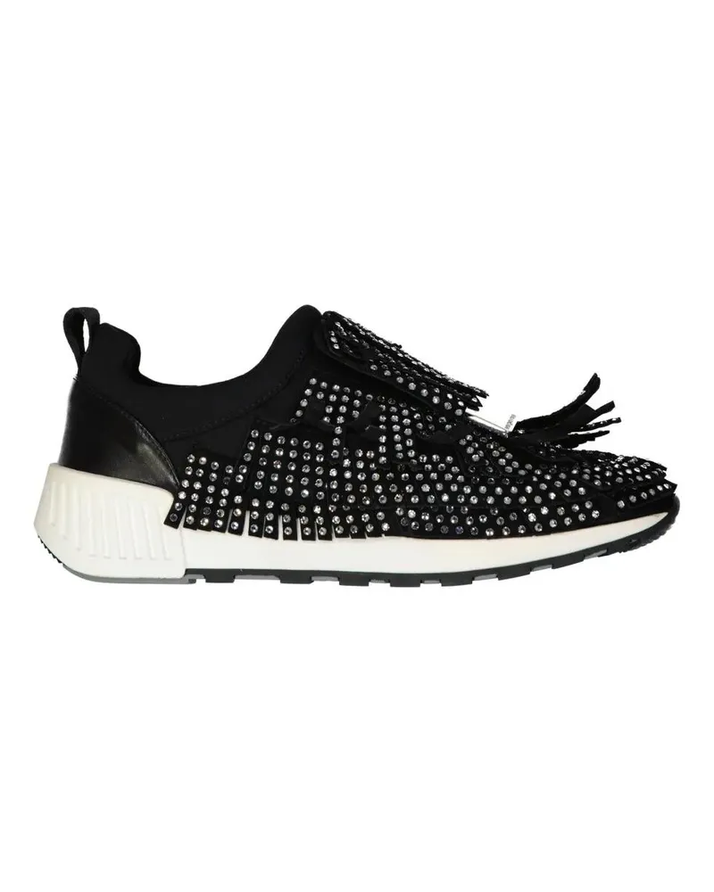 Sergio Rossi Low-Top Sneaker Sr1 Running Crystals Sneakers With Sparkling Elega schwarz Schwarz