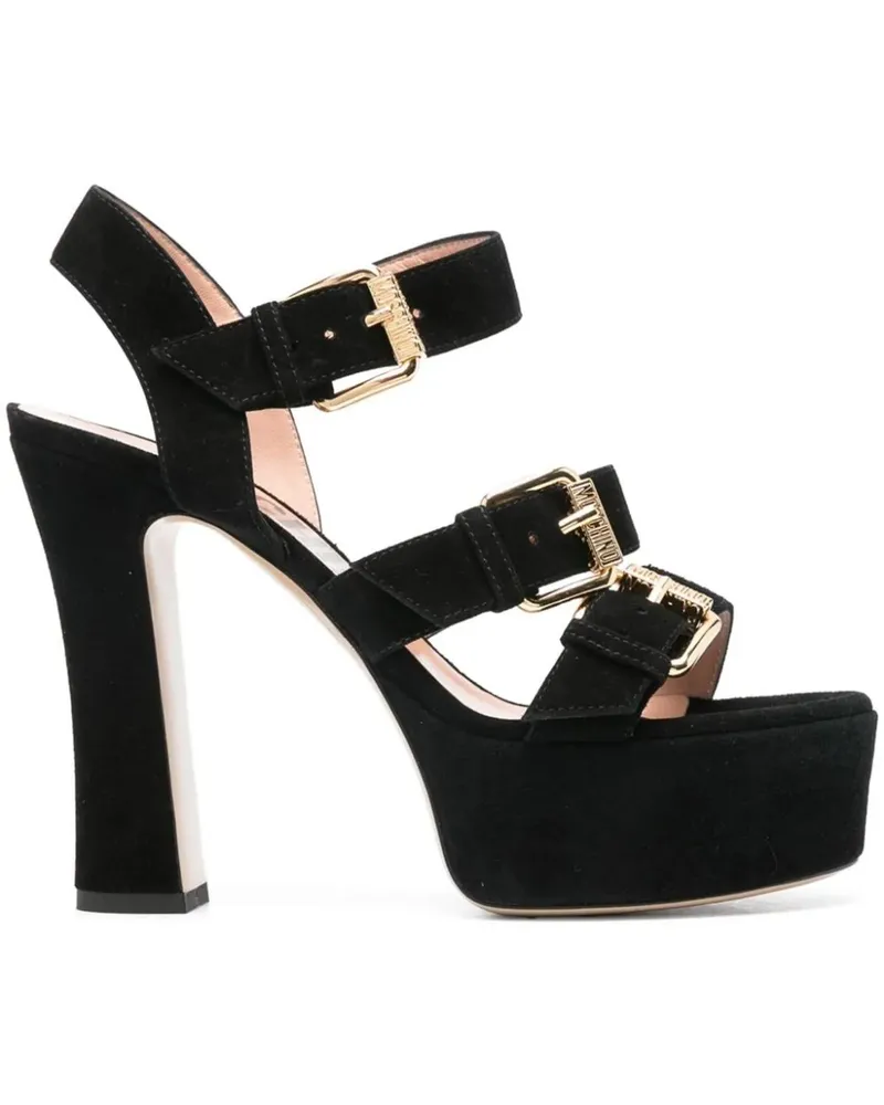 Moschino Sandalen Sandals Black schwarz Schwarz