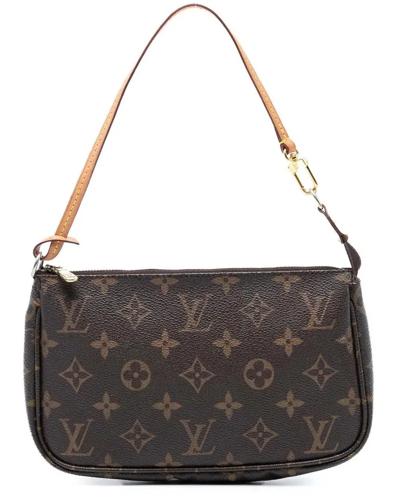 Louis Vuitton Hobo Bags Monogram Pochette Accessoires braun Braun