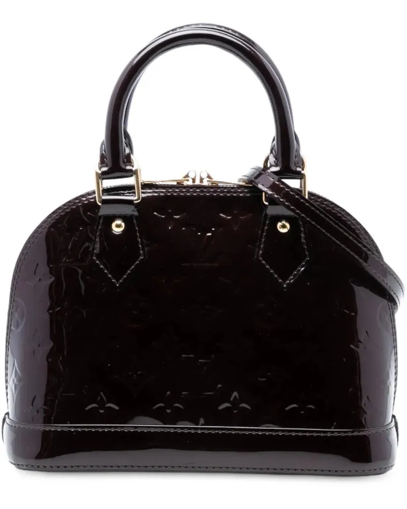 Louis Vuitton Hobo Bags Monogram Vernis Alma BB orange Orange