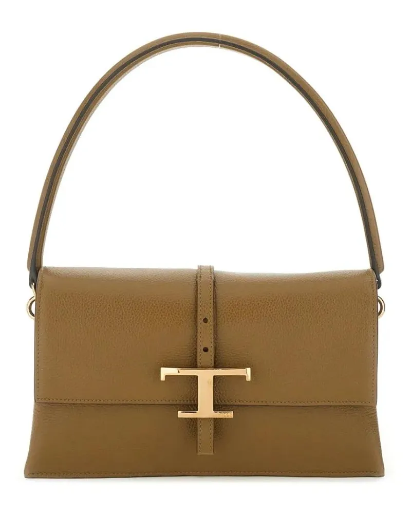 TOD'S Hobo Bags Flap T " Timeless" Bag braun Braun