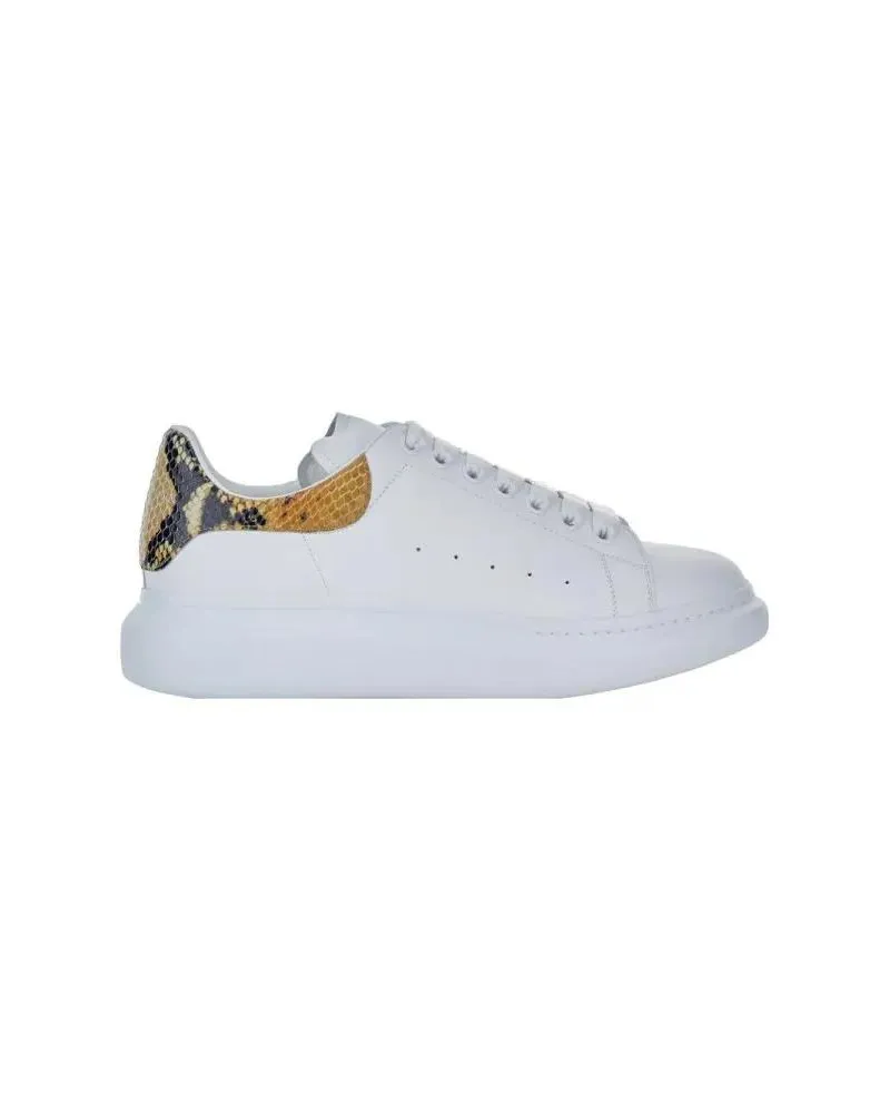 Alexander McQueen Low-Top Sneaker Suede High-Top Sneakers With Oversized Rubber Sole weiß Weiß