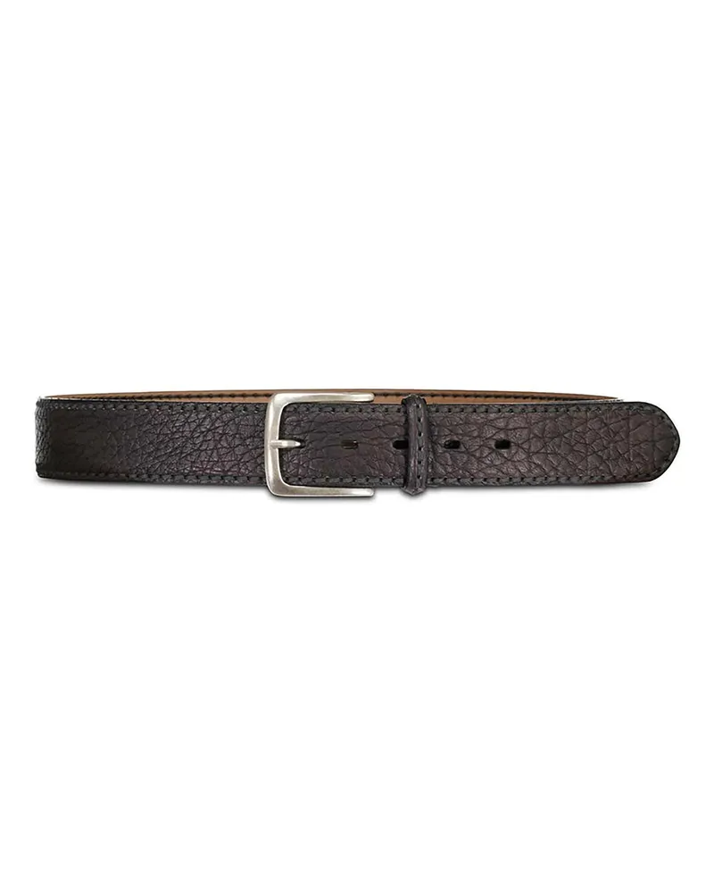 Fausto Colato Gürtel Gürtel aus Bison-Leder grau Grau