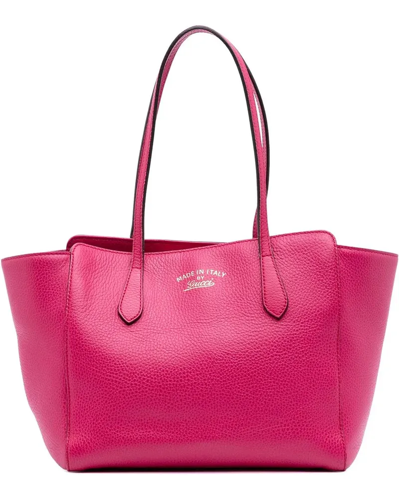 Gucci Shopper Medium Dollar Calfskin Swing Tote rosa Gold