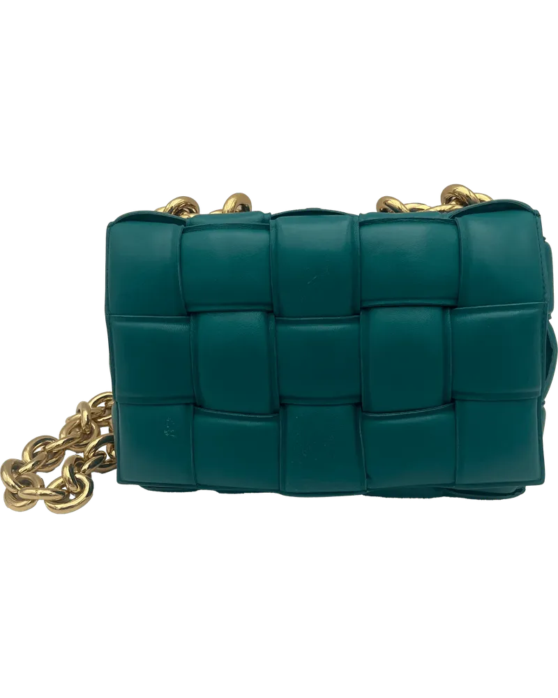 Bottega Veneta Hobo Bags  Padded Cassette Chain - Bluegreen grün Grün
