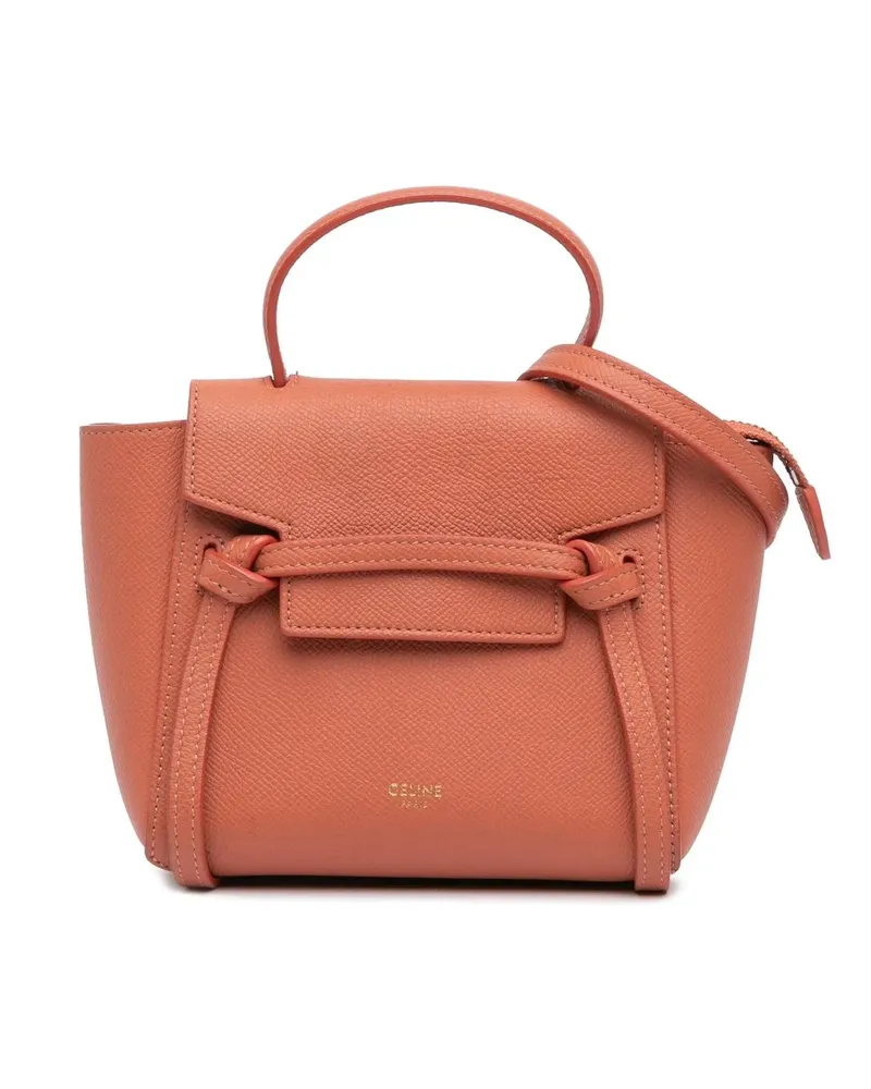 Celine Hobo Bags 2020 Pico Grained Calfskin Belt Bag orange Orange