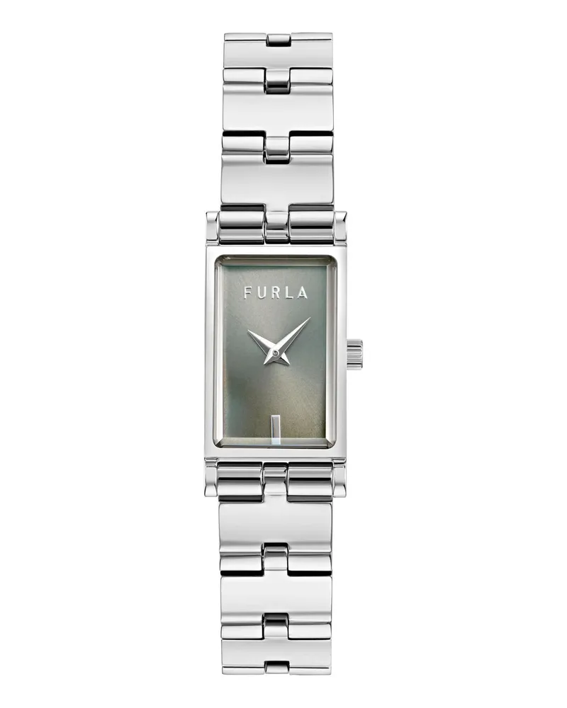 Furla Uhr Quarz-Analoguhr  Baguette New silver Silber