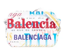 Hobo Bags S Calfskin Logo Print Everyday Camera Bag weiß