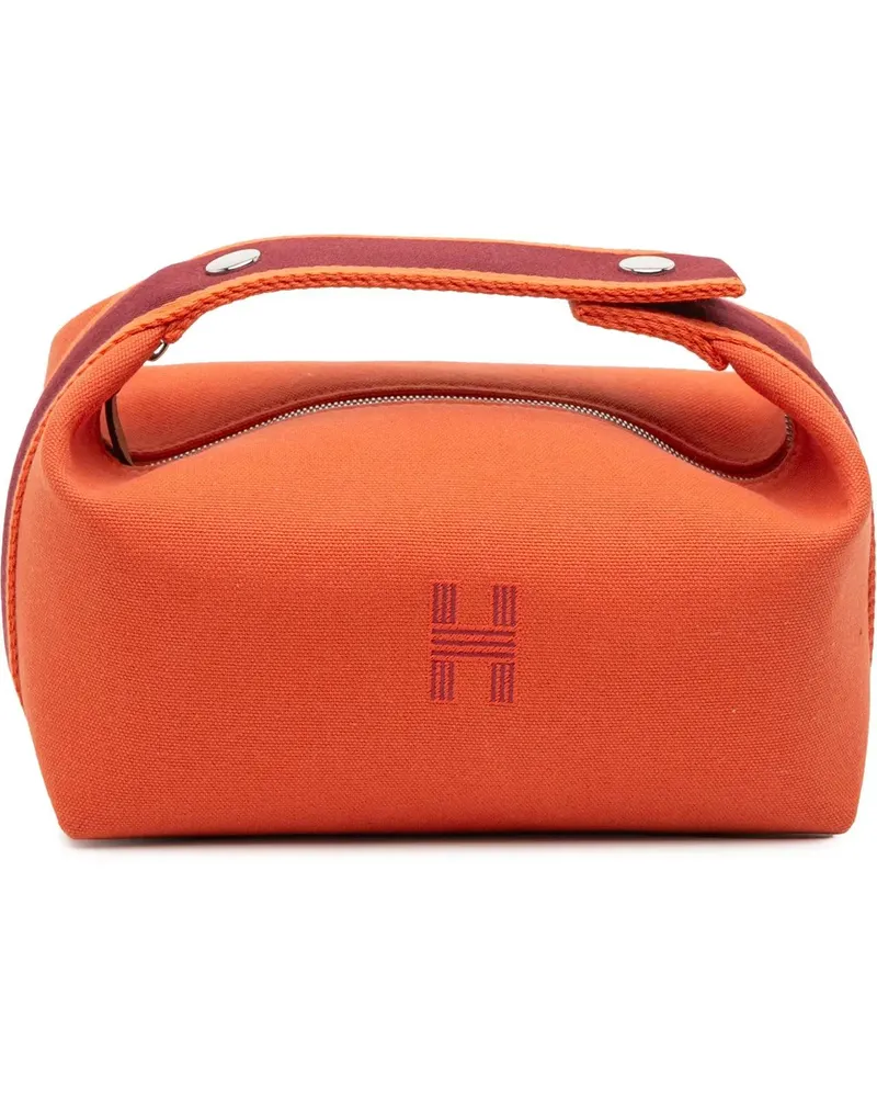 Hermès Kosmetiktaschen Small Toile Bride A Brac Case orange Orange
