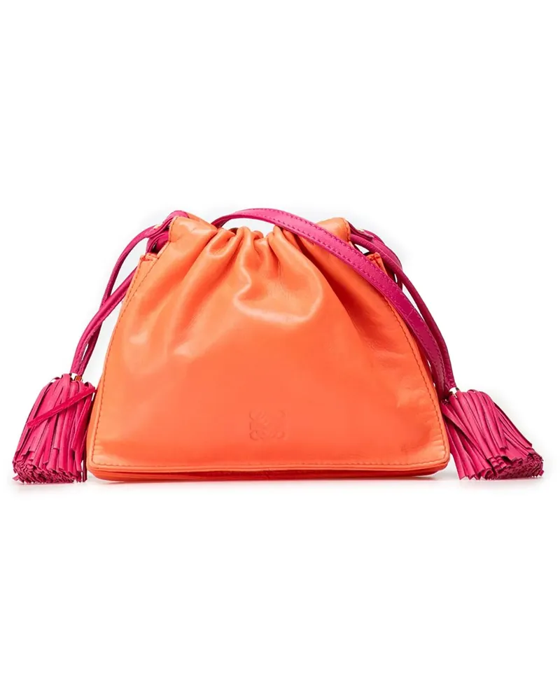 Loewe Hobo Bags Mini Nappa Flamenco Tassel Crossbody orange Orange