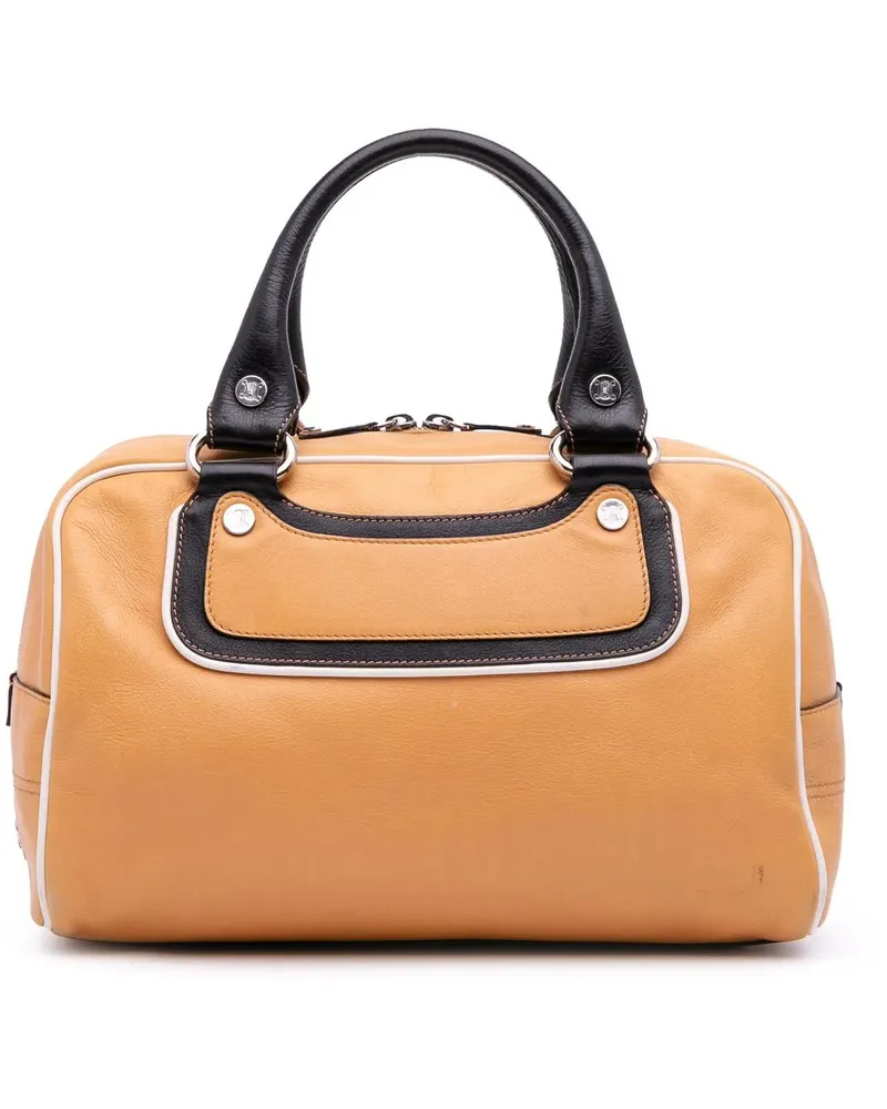 Celine Crossbody Bags Leather Boogie Handbag braun Braun