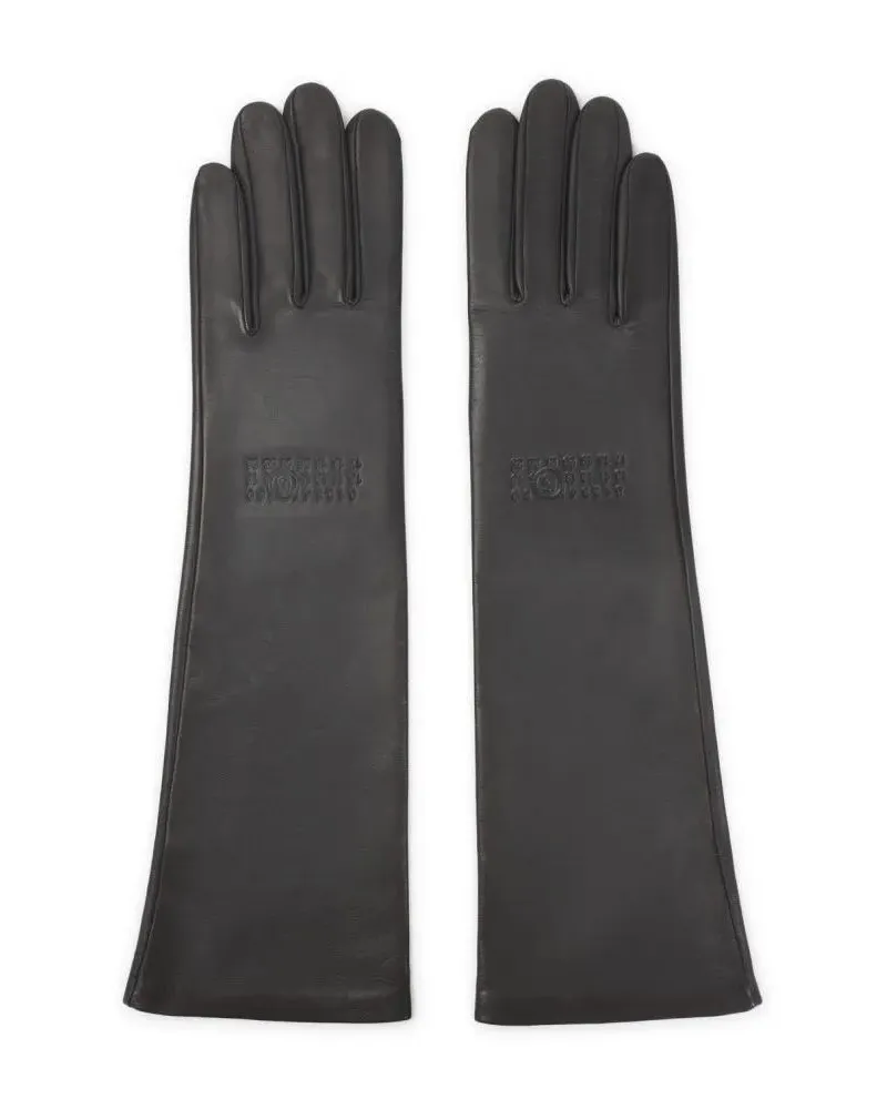 Maison Margiela Handschuhe Grey Ovine Leather Gloves grau Grau