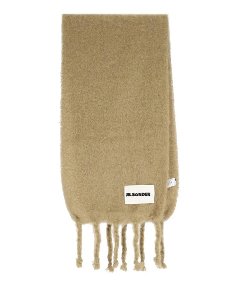 Jil Sander Tücher & Schals Mohair And Wool Scarf – Beige beige Beige