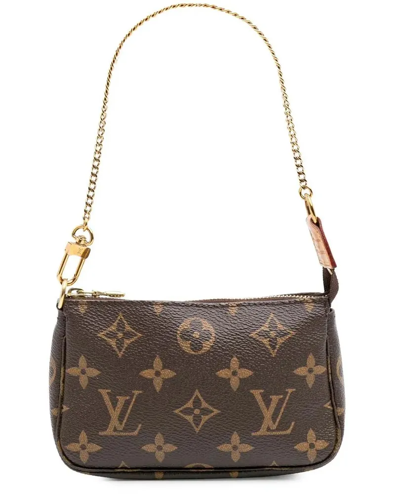 Louis Vuitton Crossbody Bags Monogram Mini Pochette Accessoires braun Braun