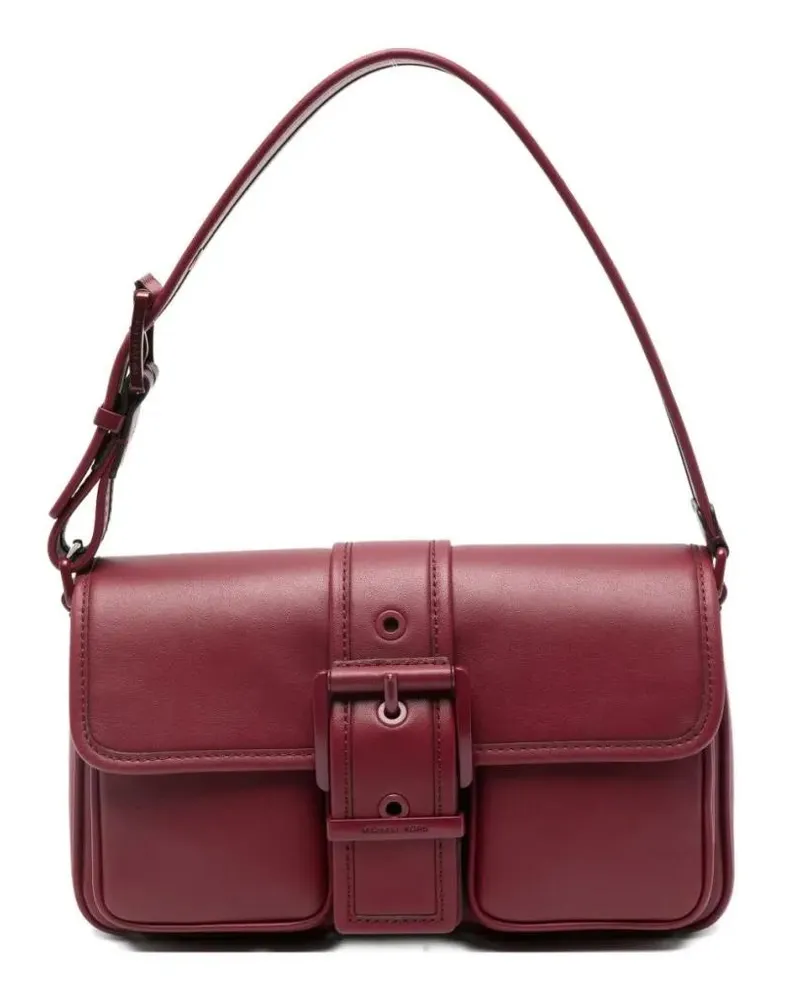 Michael Kors Hobo Bags Rectangular Burgundy Leather Shoulder Bag rot Rot