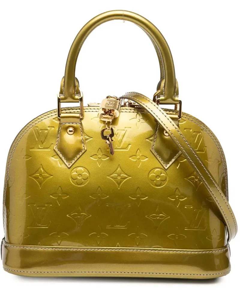 Louis Vuitton Hobo Bags Monogram Vernis Alma BB grün Grün