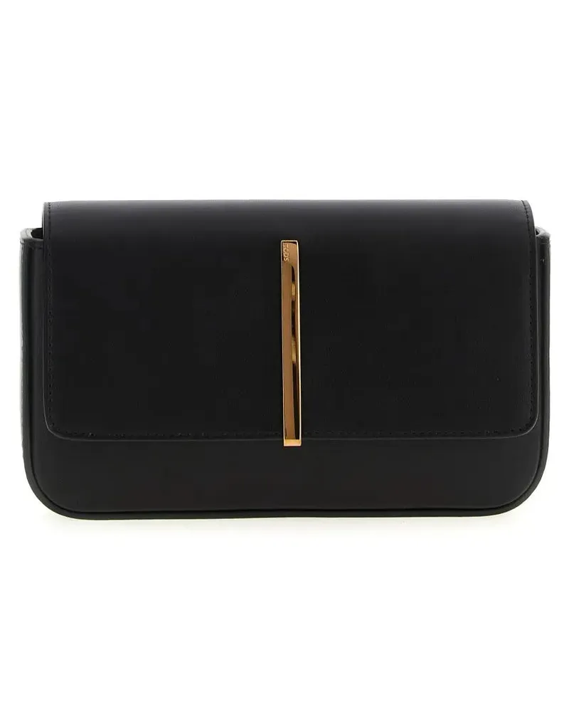 TOD'S Hobo Bags Mini Leather Shoulder Strap schwarz Schwarz