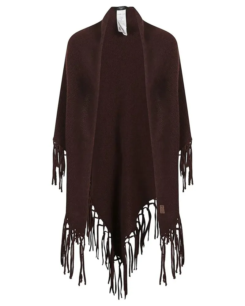 Max Mara Tücher & Schals Triangular Wool Scarf With Textured Finish braun Braun