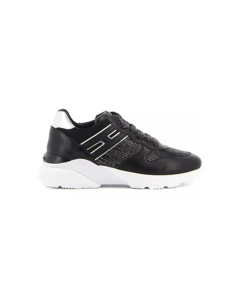 Hogan Low-Top Sneaker Sneakers H261 In Pelle Nera schwarz Schwarz