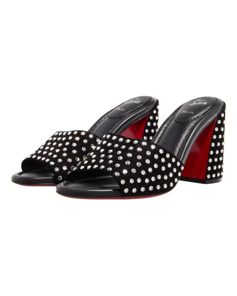 Christian Louboutin Slipper & Pantoletten Jane Mule Strass Boum Schwarz