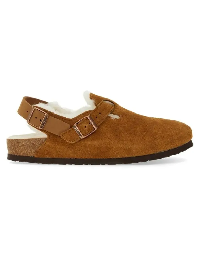 Birkenstock Loafer Shearling "Tokyo" Sandal braun Braun