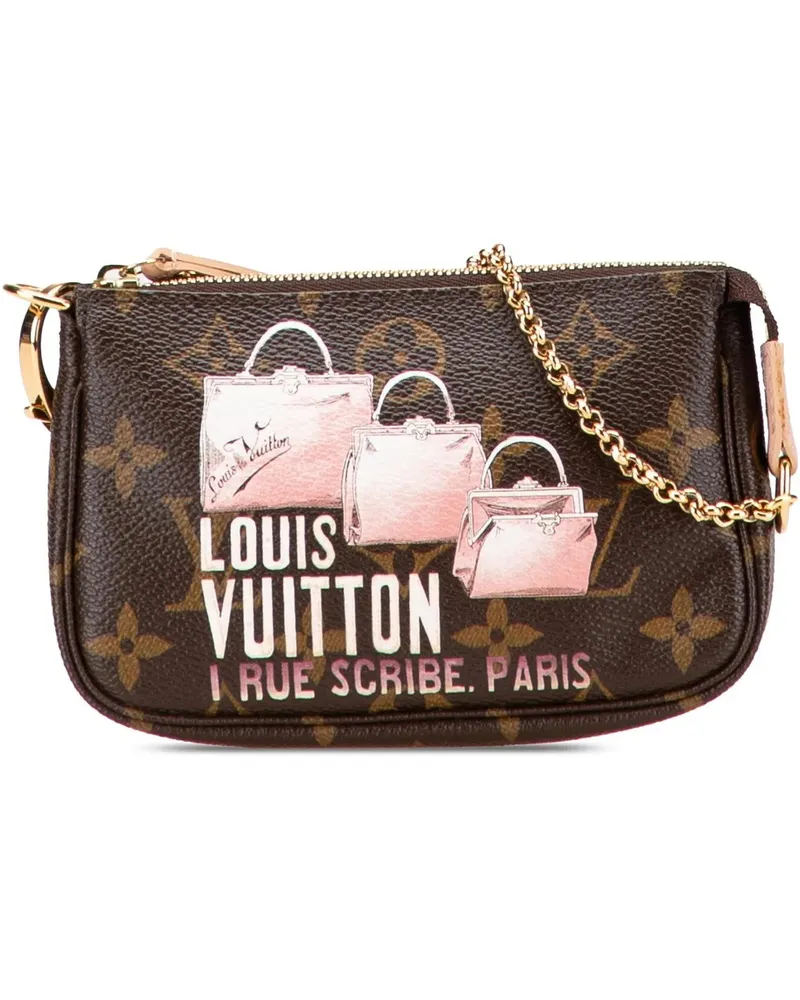 Louis Vuitton Crossbody Bags Monogram Affiche Mini Pochette Accessoires braun Braun