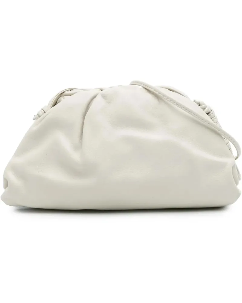 Bottega Veneta Hobo Bags Lambskin The Mini Pouch Crossbody weiß Weiß