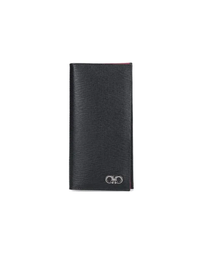 Ferragamo Portemonnaies "Organizer Gancini" Wallet Black schwarz Schwarz