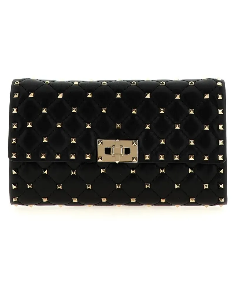 Valentino Garavani Hobo Bags 'Rockstud Spike' Shoulder Bag schwarz Schwarz