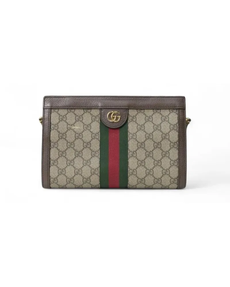 Gucci Hobo Bags Ophidia Small Gg Supreme Crossbody Bag In Brown grau Grau