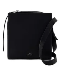 A.P.C. Shopper Nino Crossbody - Synthetic Leather - Black Schwarz