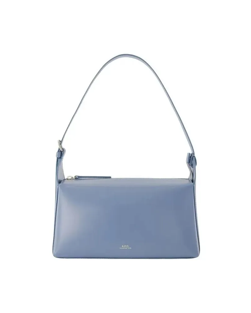 A.P.C. Hobo Bags Virginie Shoulder Bag - Leather - Blue blau Blau