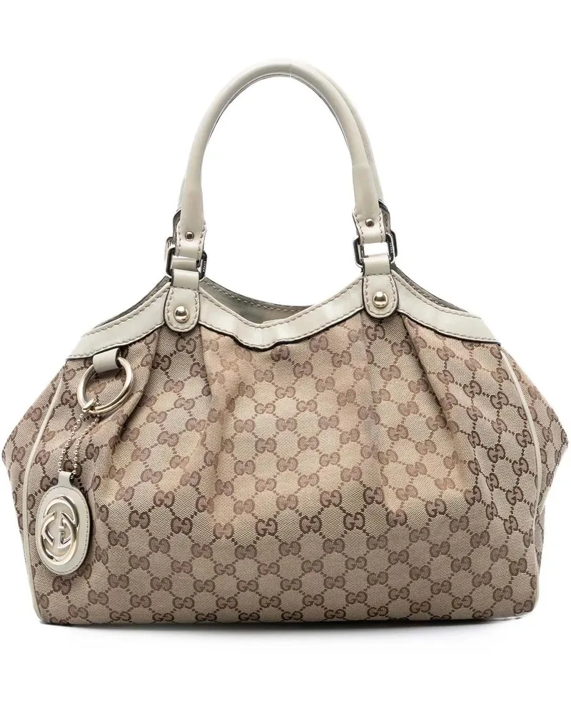 Gucci Shopper Medium GG Canvas Sukey Tote braun Braun