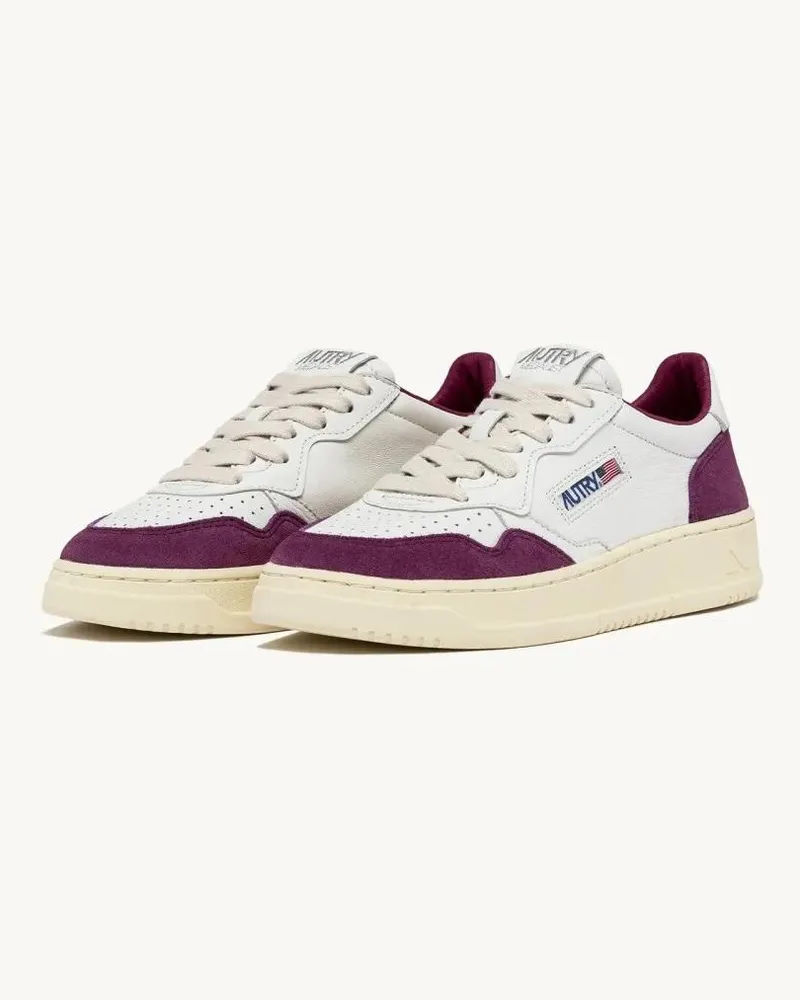 AUTRY Low-Top Sneaker Medalist Low Sneakers In Washed Goat Leather And S lila Lila