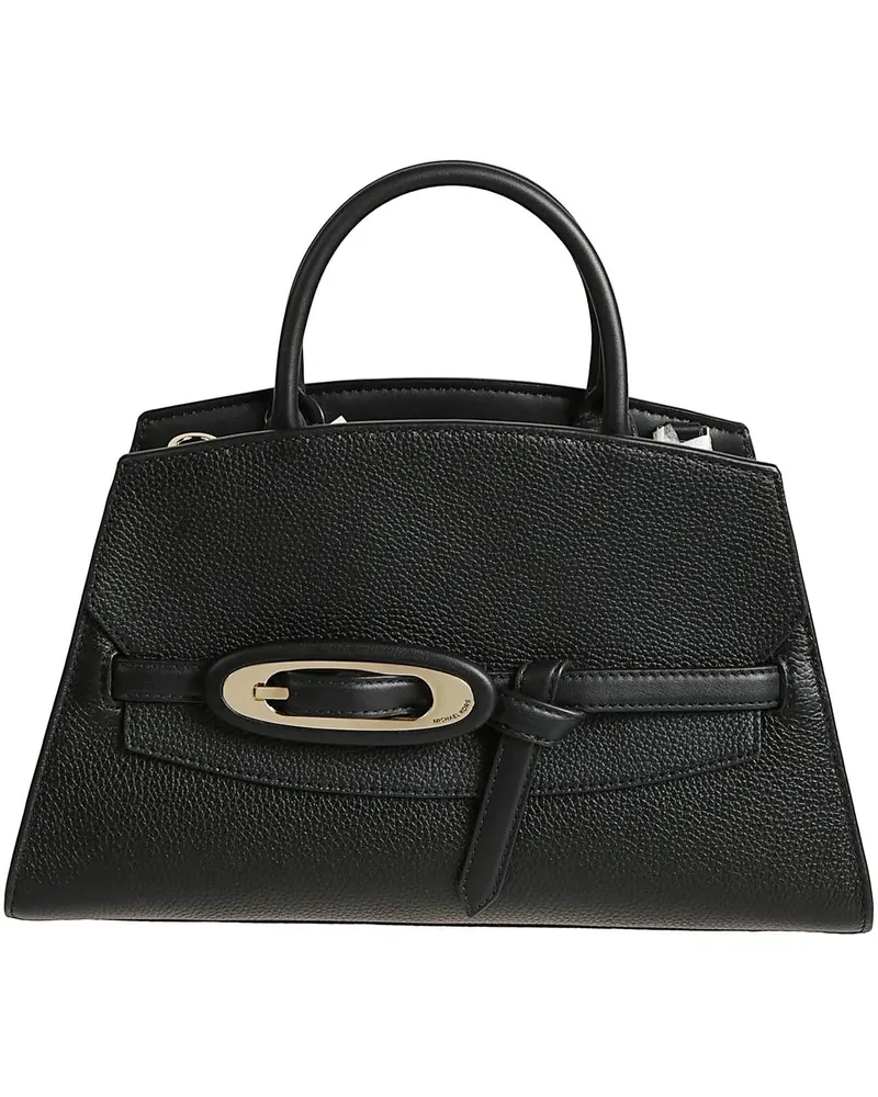 Michael Kors Crossbody Bags Medium Cornelia Buckle Satchel Bag Black schwarz Schwarz