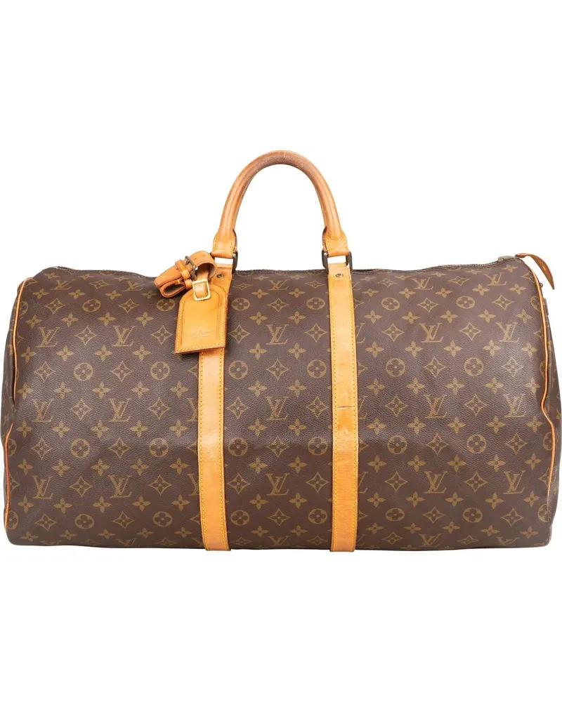 Louis Vuitton Crossbody Bags  Canvas Monogram Keepall 55 braun Braun