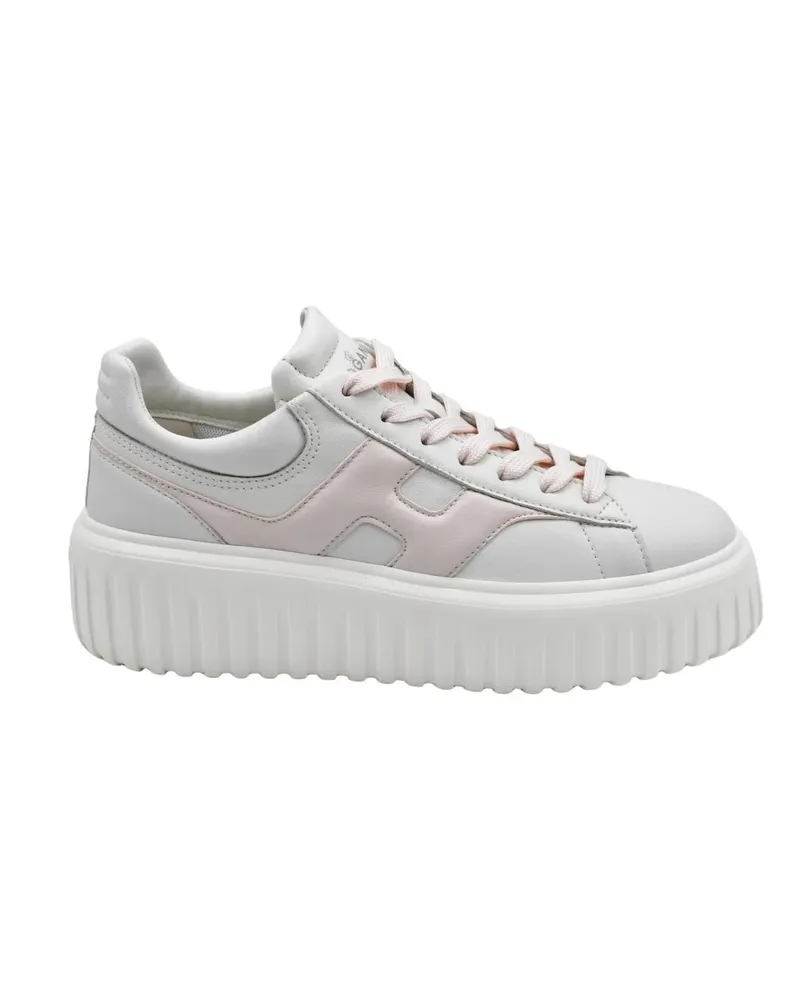 Hogan Low-Top Sneaker Ivory Pink Sneakers With Chunky Platform Sole beige Beige