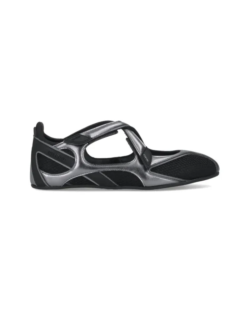 ATTICO Floor 01" Flat Ballerinas – Black schwarz Schwarz