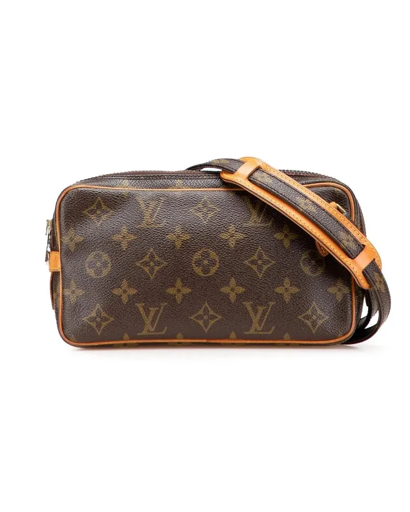 Louis Vuitton Hobo Bags Monogram Pochette Marly Bandouliere braun Braun