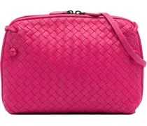 Hobo Bags Nappa Intrecciato Nodini Crossbody rosa
