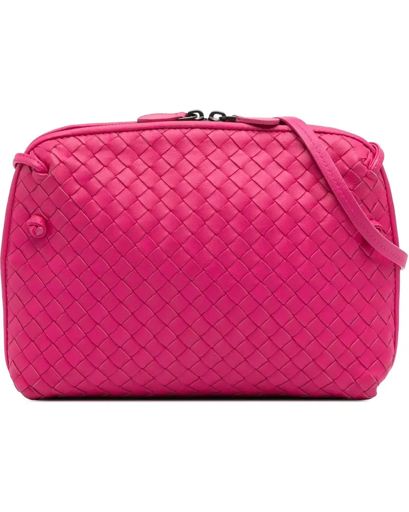 Bottega Veneta Hobo Bags 2012-2024 Medium Nappa Intrecciato Nodini Crossbod rosa Gold