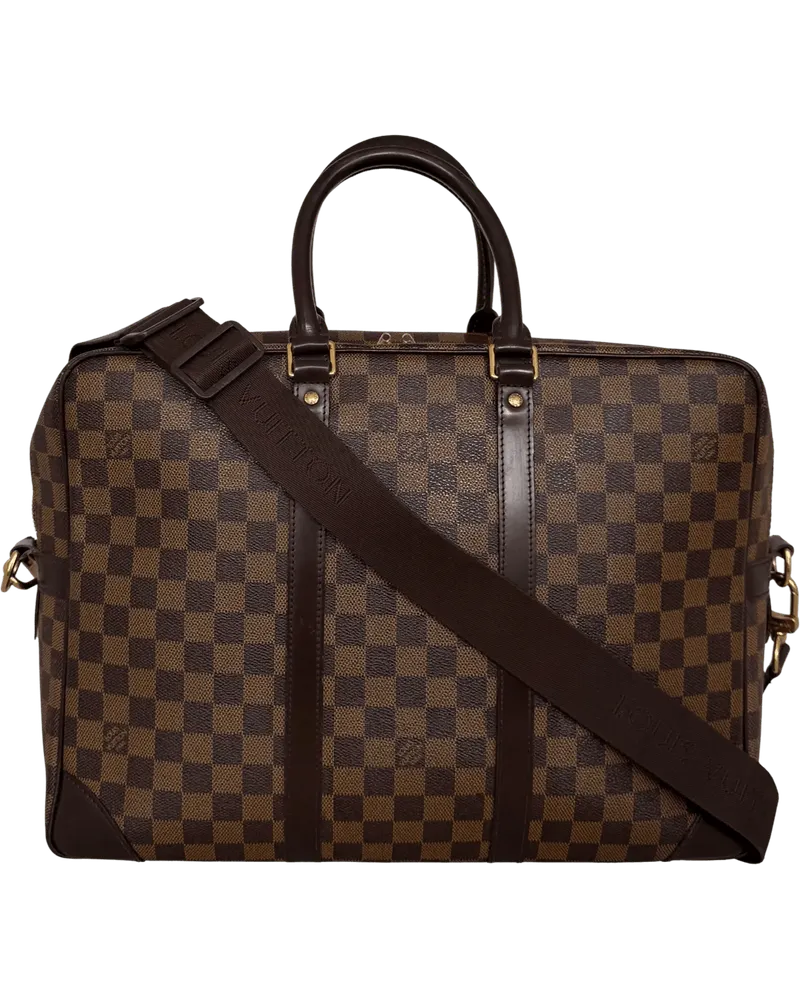 Louis Vuitton Businesstaschen & Reisegepäck  Porte Documents Voyage GM Damier Ebe braun Braun