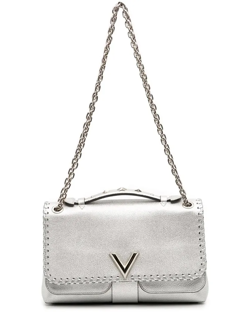 Louis Vuitton Hobo Bags Metallic Cuir Plume Ecume Very Chain Bag silberfarben Silber